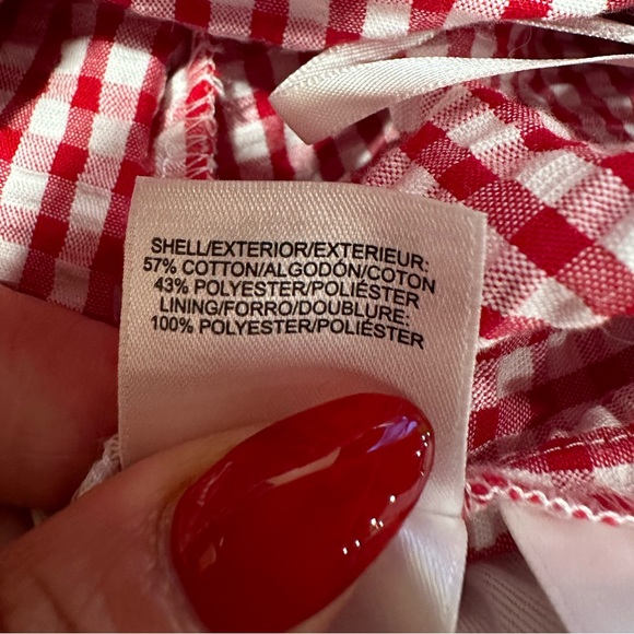 EUC NINE WEST ~ Striped Textured Apple/White Versatile Dress size 16 - Picture 5 of 8